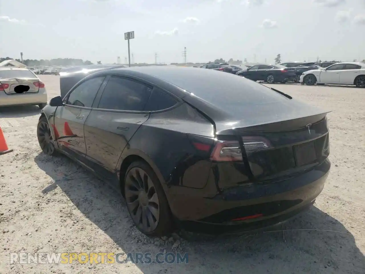 3 Photograph of a damaged car 5YJ3E1EC8MF849498 TESLA MODEL 3 2021