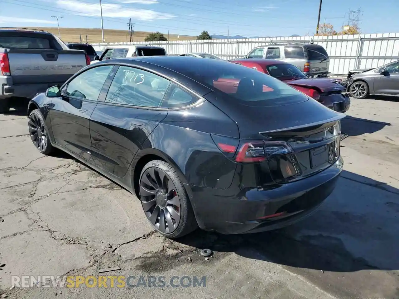 3 Photograph of a damaged car 5YJ3E1EC9MF050281 TESLA MODEL 3 2021