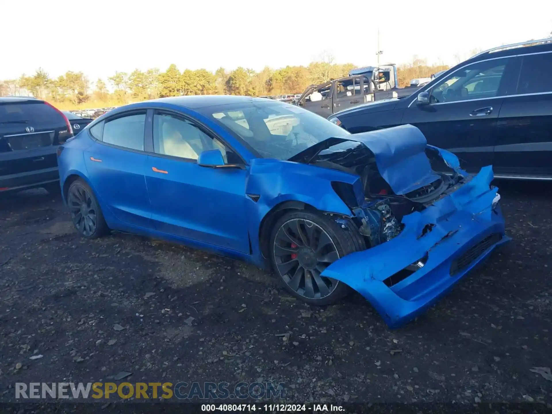 1 fotografías del automóvil dañado 5YJ3E1EC9MF059675 TESLA MODEL 3 2021