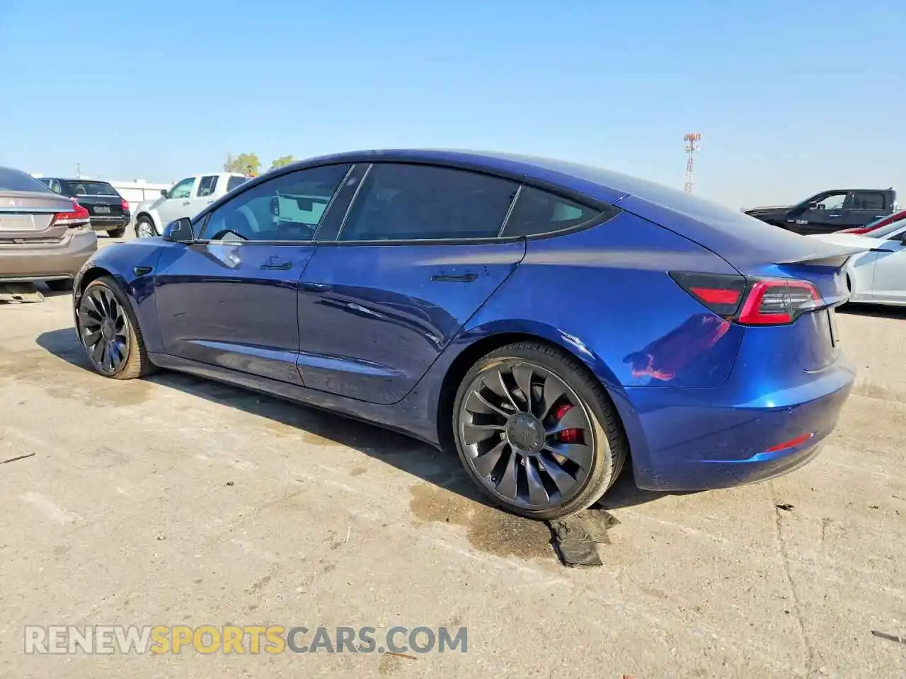 2 Photograph of a damaged car 5YJ3E1EC9MF077481 TESLA MODEL 3 2021