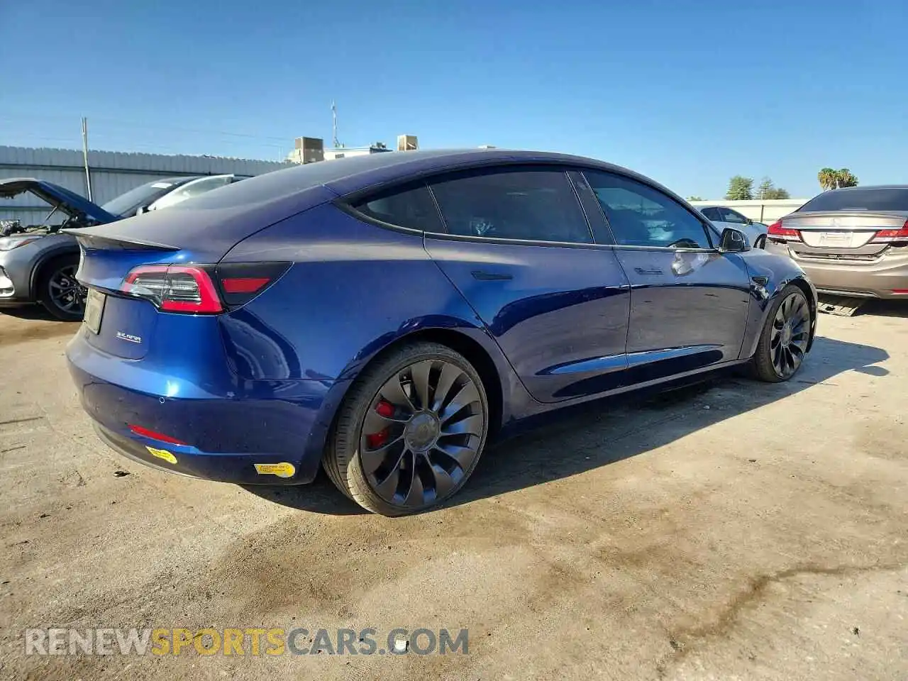 3 Photograph of a damaged car 5YJ3E1EC9MF077481 TESLA MODEL 3 2021