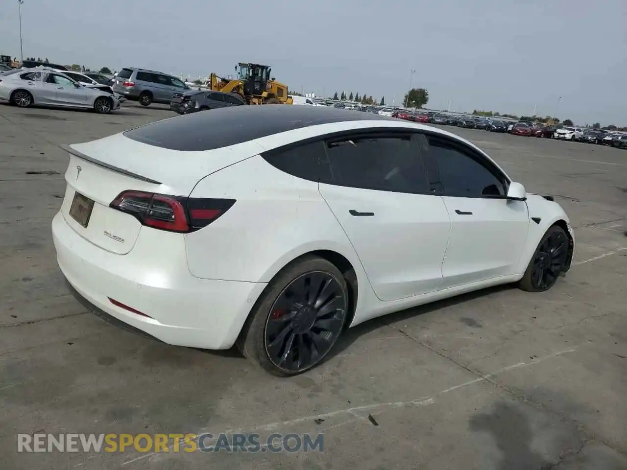 3 Photograph of a damaged car 5YJ3E1EC9MF875348 TESLA MODEL 3 2021