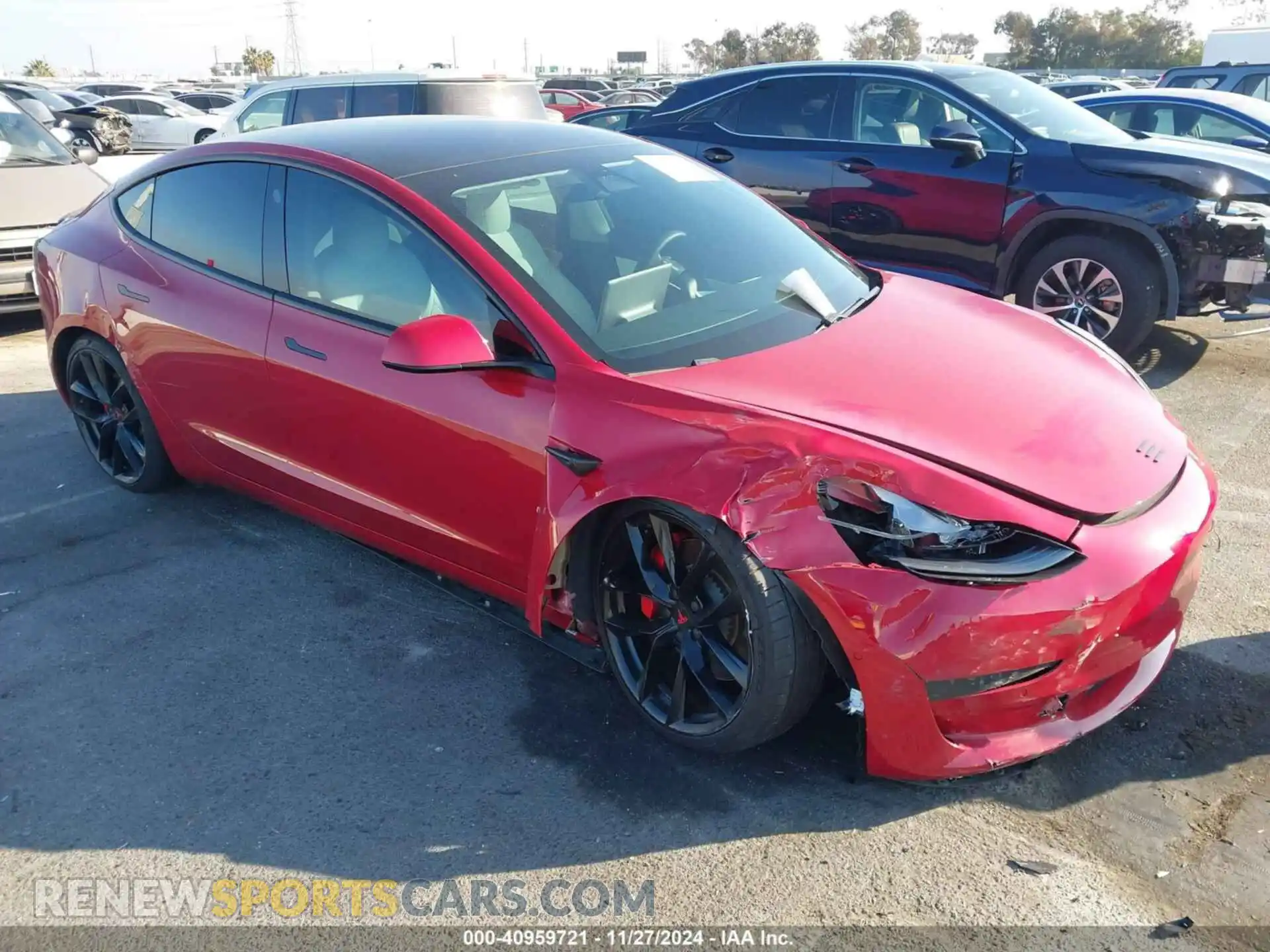 1 Photograph of a damaged car 5YJ3E1EC9MF926301 TESLA MODEL 3 2021