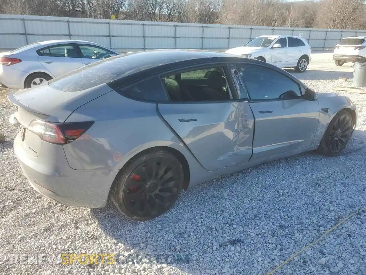 3 Photograph of a damaged car 5YJ3E1EC9MF947911 TESLA MODEL 3 2021
