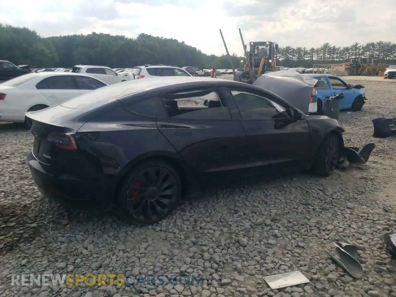 3 Photograph of a damaged car 5YJ3E1EC9MF991780 TESLA MODEL 3 2021