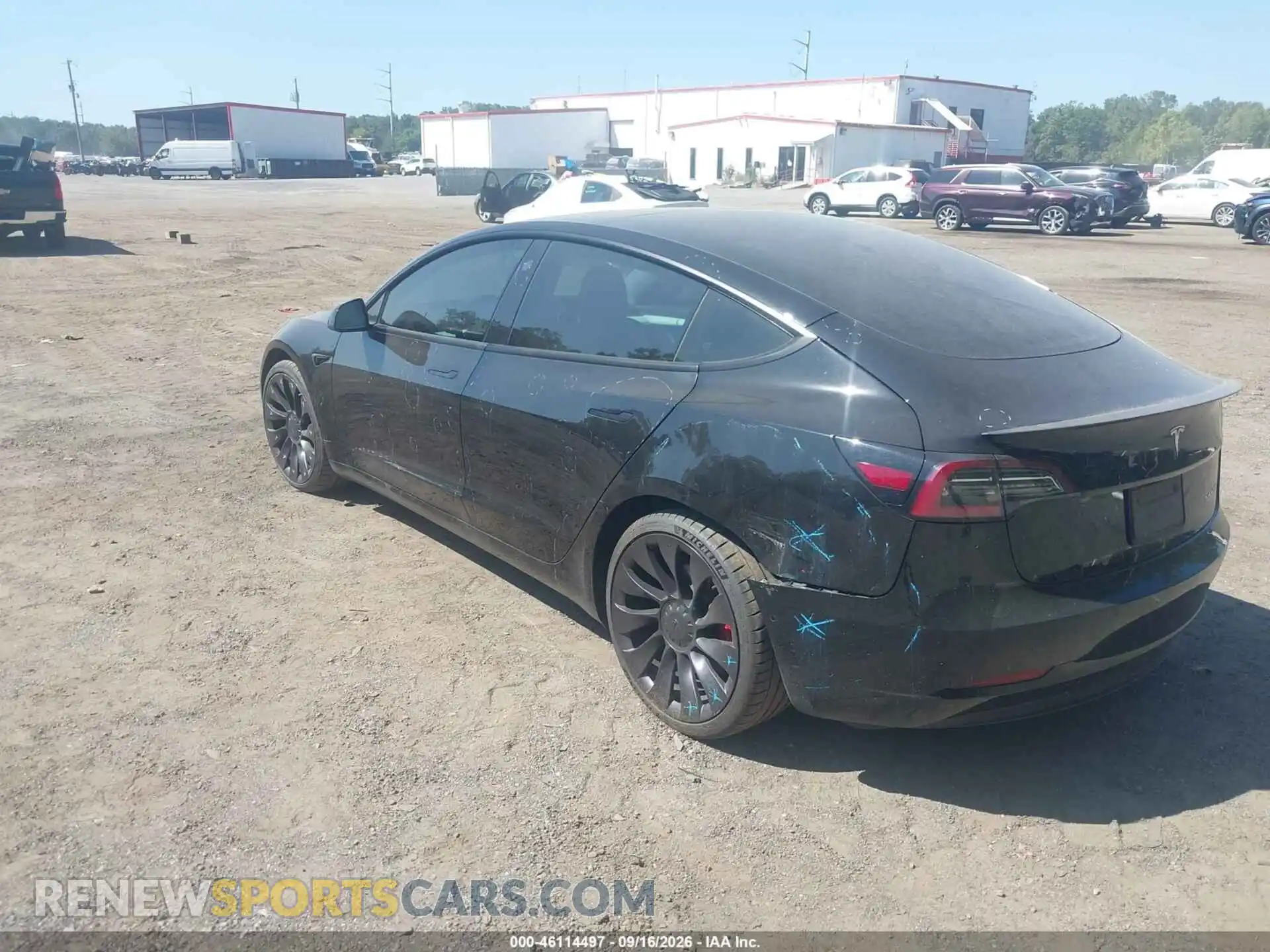 3 Photograph of a damaged car 5YJ3E1ECXMF030167 TESLA MODEL 3 2021