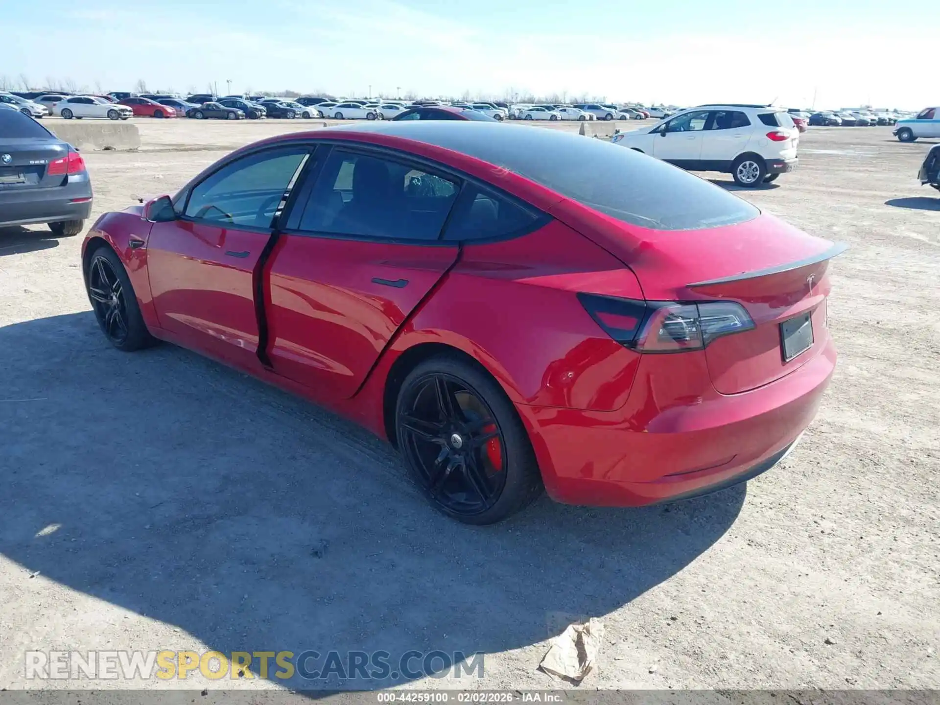 3 Photograph of a damaged car 5YJ3E1ECXMF055814 TESLA MODEL 3 2021
