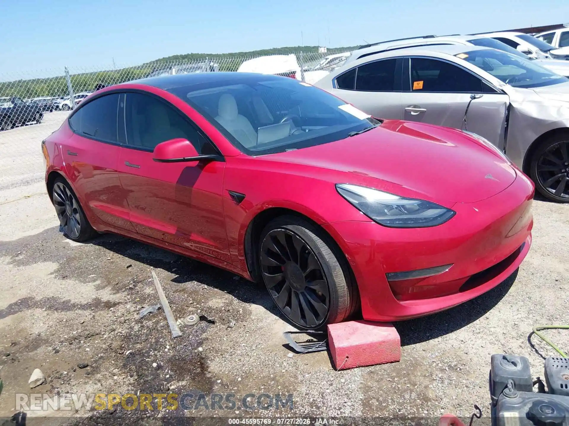 1 Фотография поврежденного автомобиля 5YJ3E1ECXMF082933 TESLA MODEL 3 2021