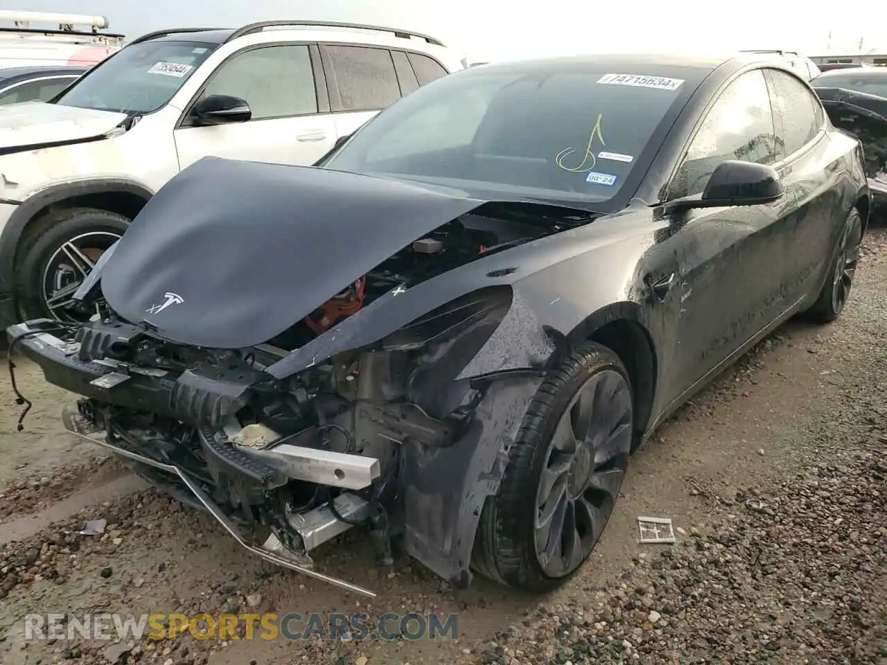 1 Фотография поврежденного автомобиля 5YJ3E1ECXMF926338 TESLA MODEL 3 2021