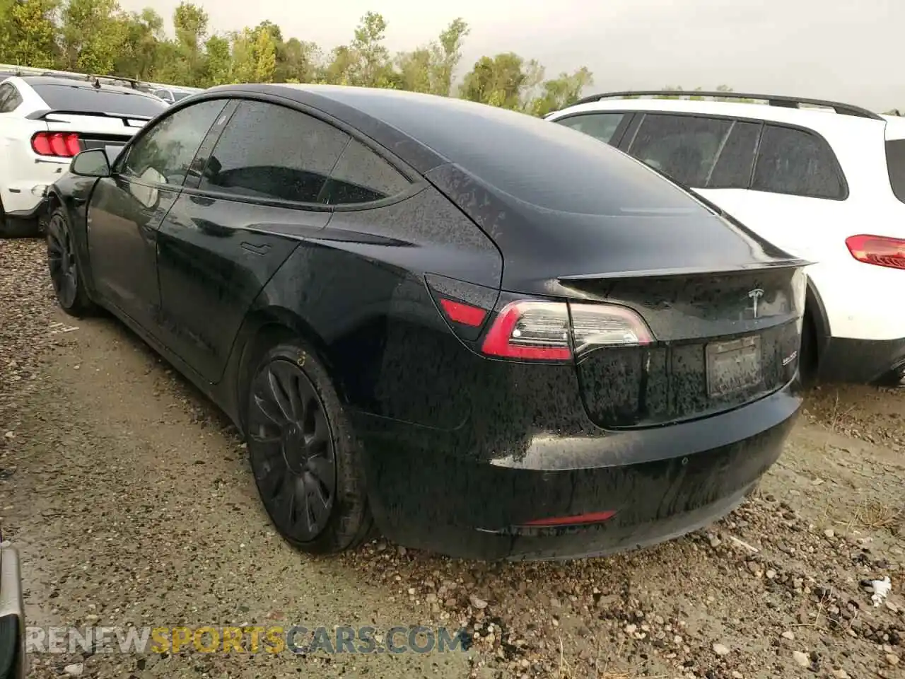 2 Фотография поврежденного автомобиля 5YJ3E1ECXMF926338 TESLA MODEL 3 2021