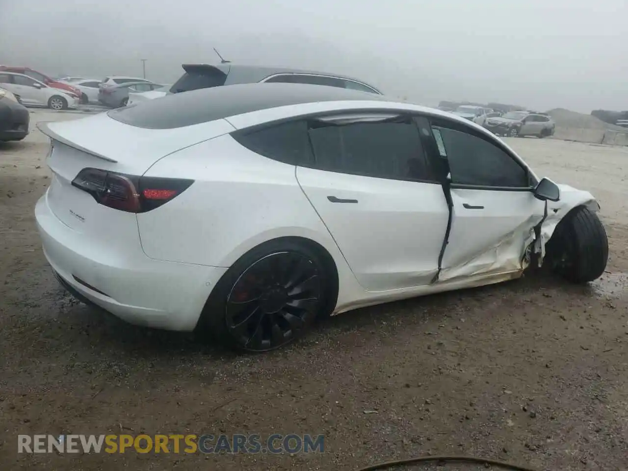 3 Photograph of a damaged car 5YJ3E1ECXMF984417 TESLA MODEL 3 2021