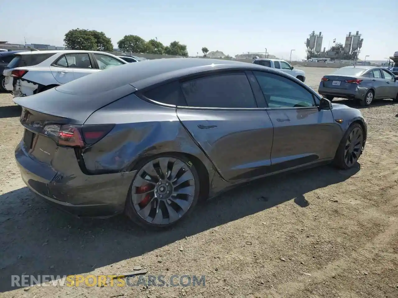 3 Фотография поврежденного автомобиля 5YJ3E1ECXMF997085 TESLA MODEL 3 2021