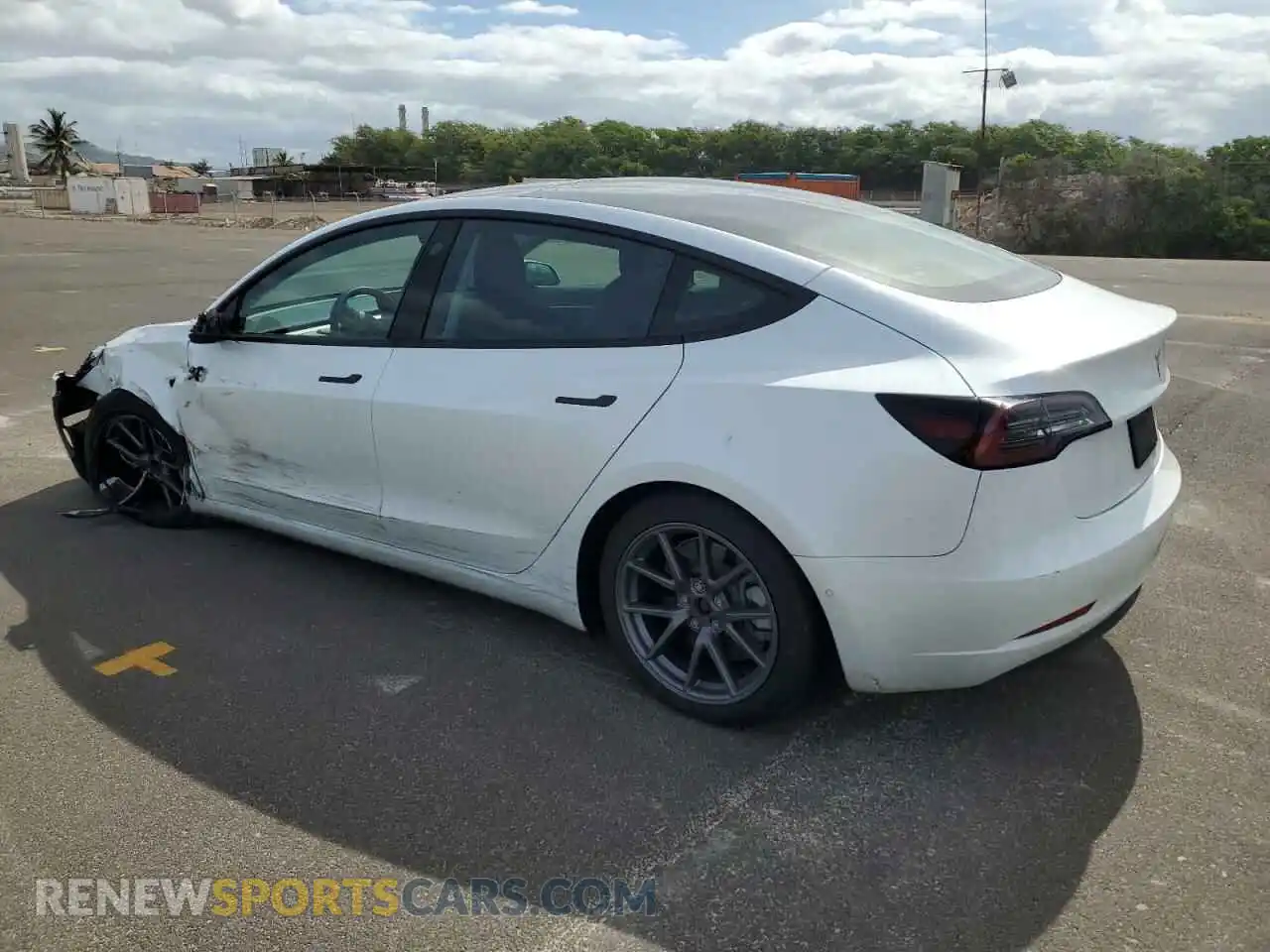 2 Photograph of a damaged car 5YJ3E1EA0NF119665 TESLA MODEL 3 2022