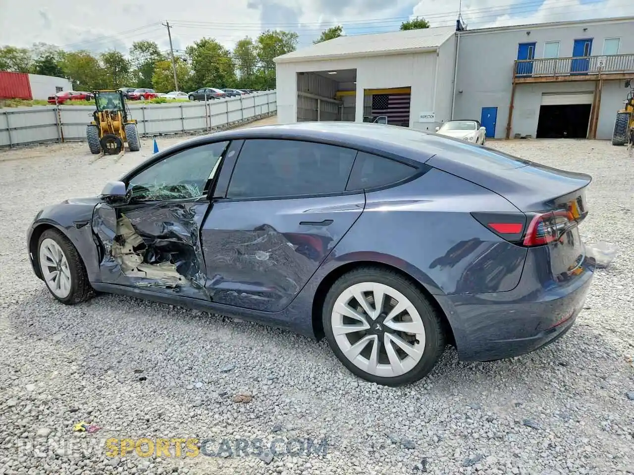 2 Photograph of a damaged car 5YJ3E1EA0NF142959 TESLA MODEL 3 2022