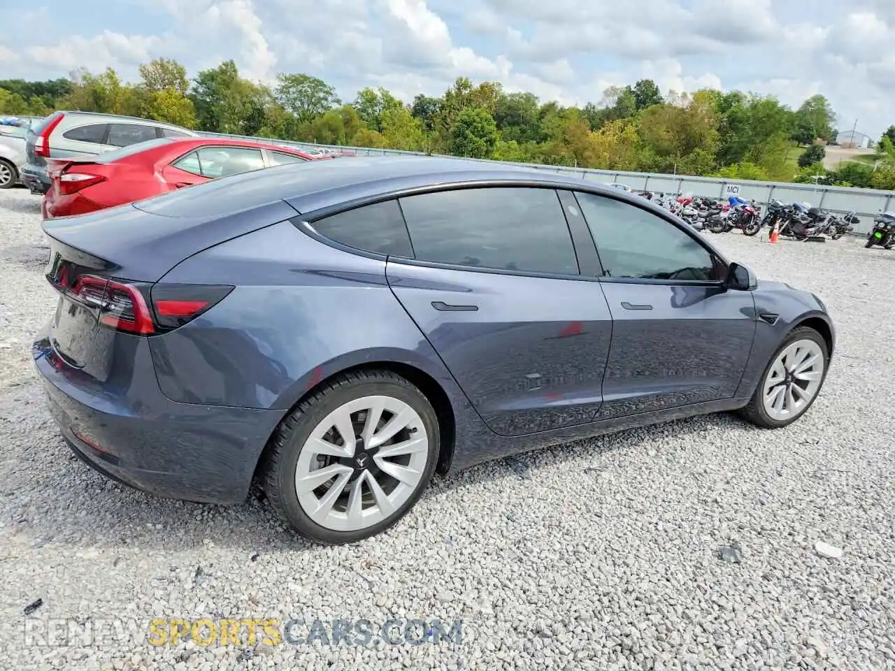 3 Photograph of a damaged car 5YJ3E1EA0NF142959 TESLA MODEL 3 2022