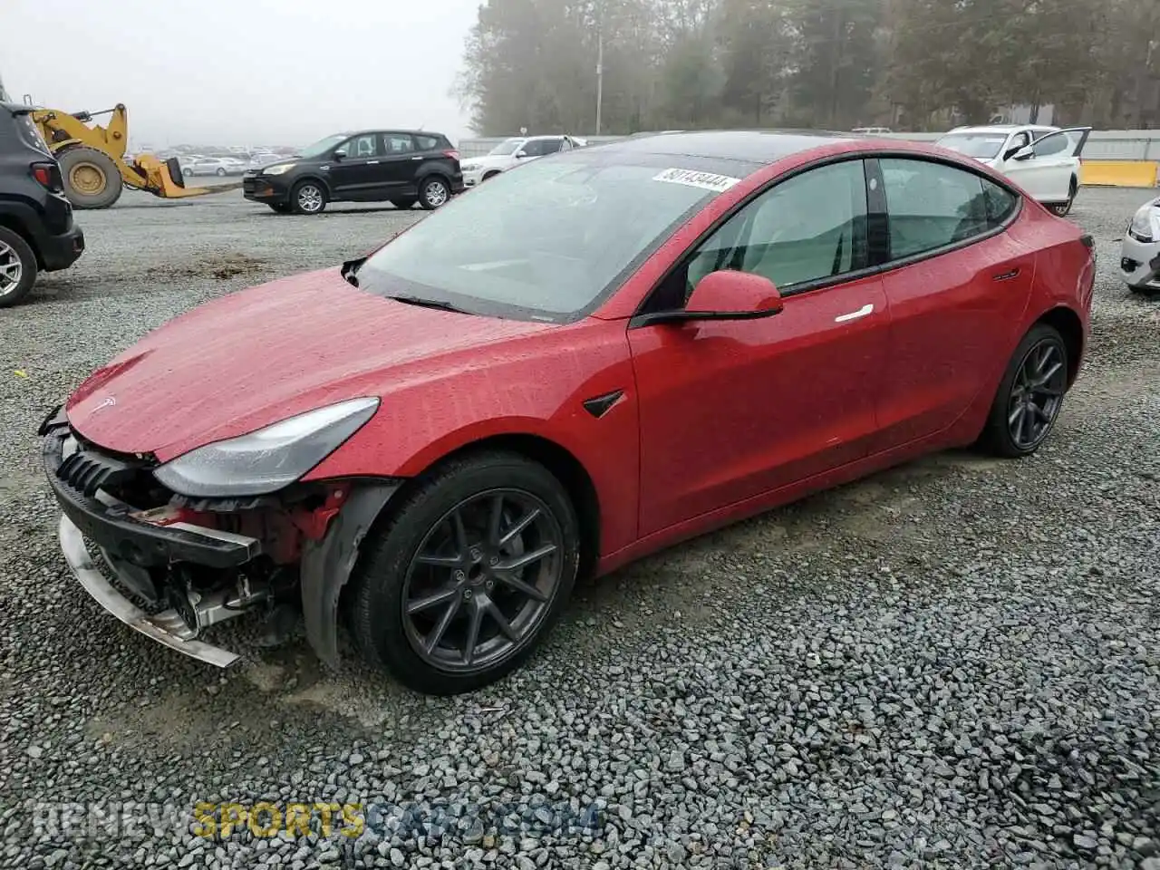 1 Photograph of a damaged car 5YJ3E1EA0NF200567 TESLA MODEL 3 2022