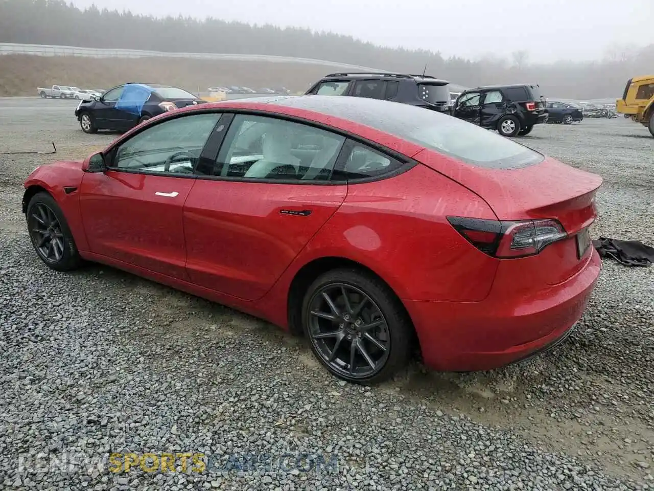 2 Photograph of a damaged car 5YJ3E1EA0NF200567 TESLA MODEL 3 2022