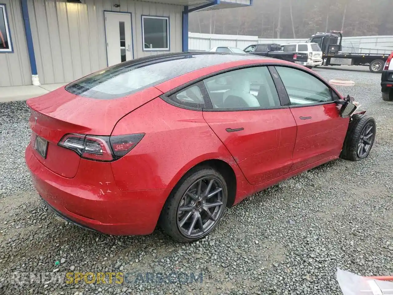 3 Photograph of a damaged car 5YJ3E1EA0NF200567 TESLA MODEL 3 2022