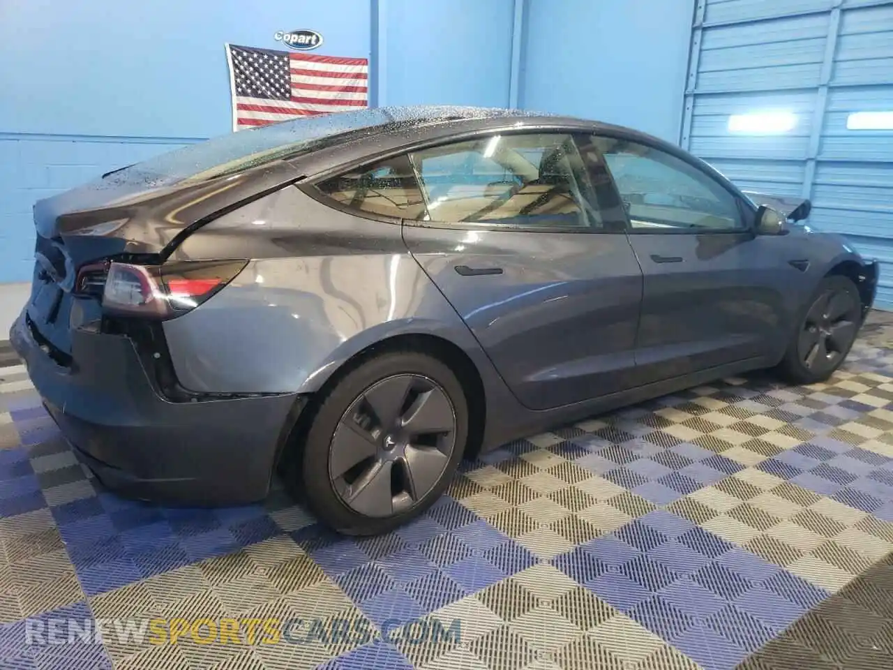 3 Photograph of a damaged car 5YJ3E1EA0NF290819 TESLA MODEL 3 2022