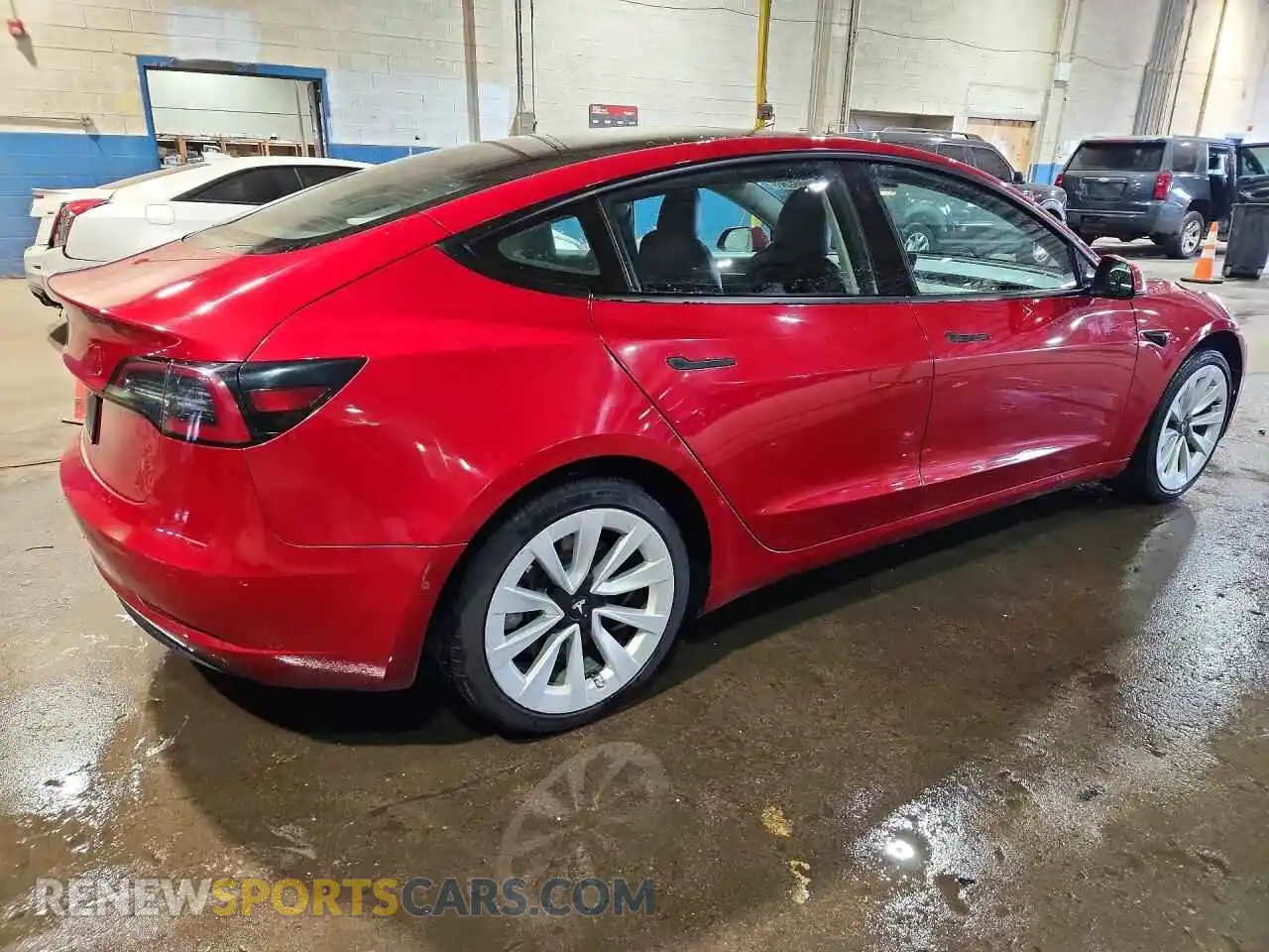 3 Photograph of a damaged car 5YJ3E1EA0NF303956 TESLA MODEL 3 2022