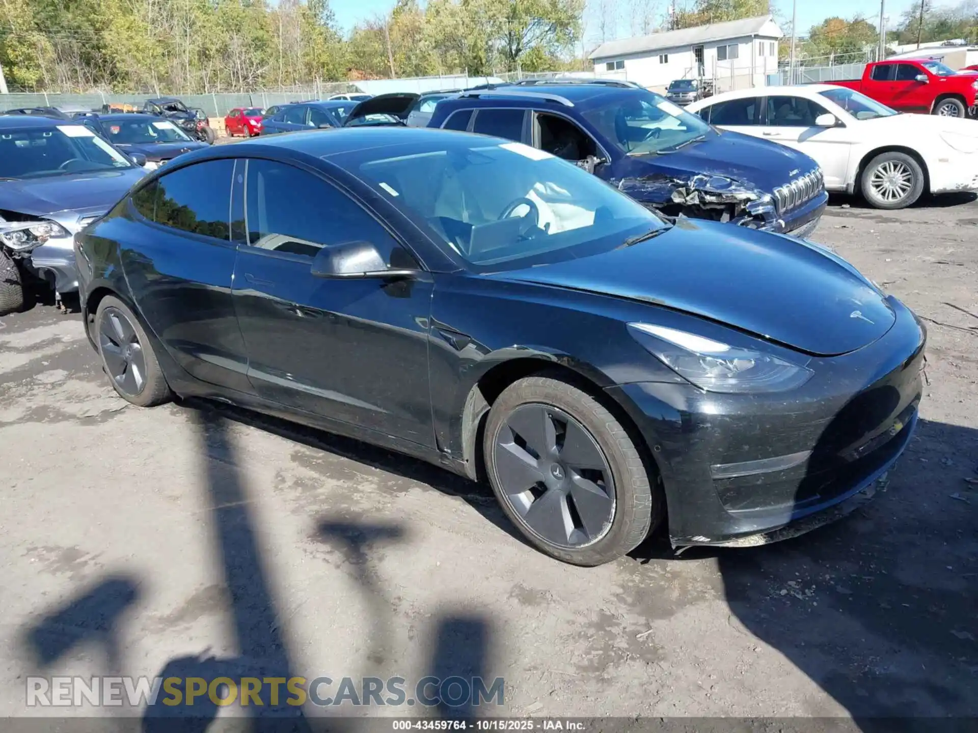 1 Photograph of a damaged car 5YJ3E1EA0NF338366 TESLA MODEL 3 2022