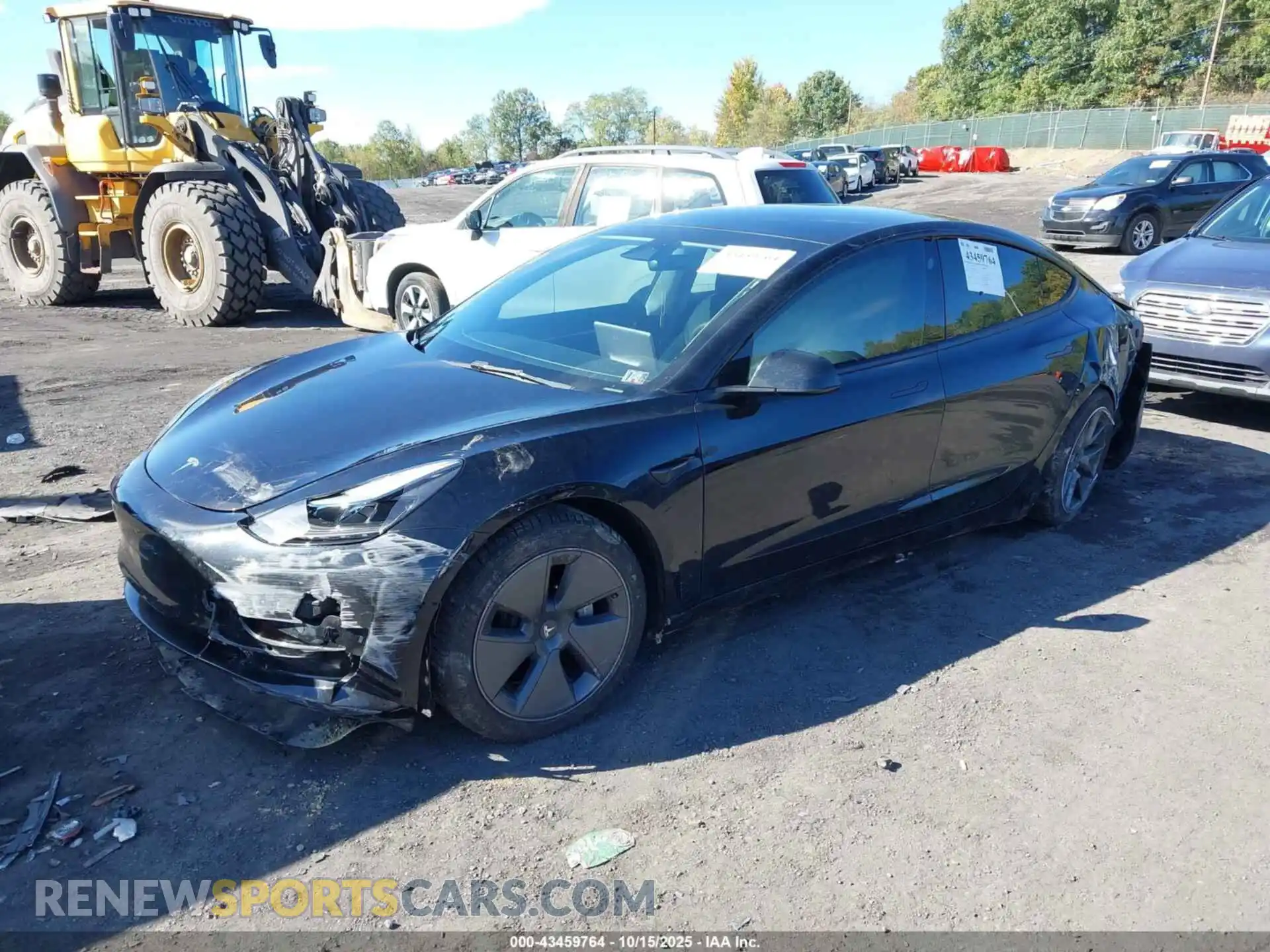 2 Photograph of a damaged car 5YJ3E1EA0NF338366 TESLA MODEL 3 2022
