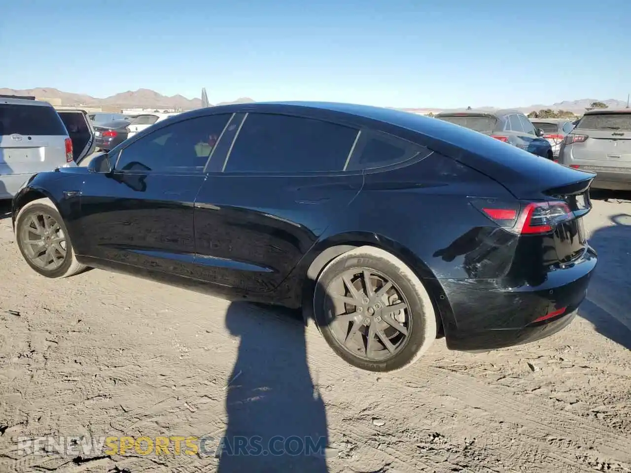 2 Photograph of a damaged car 5YJ3E1EA0NF358424 TESLA MODEL 3 2022