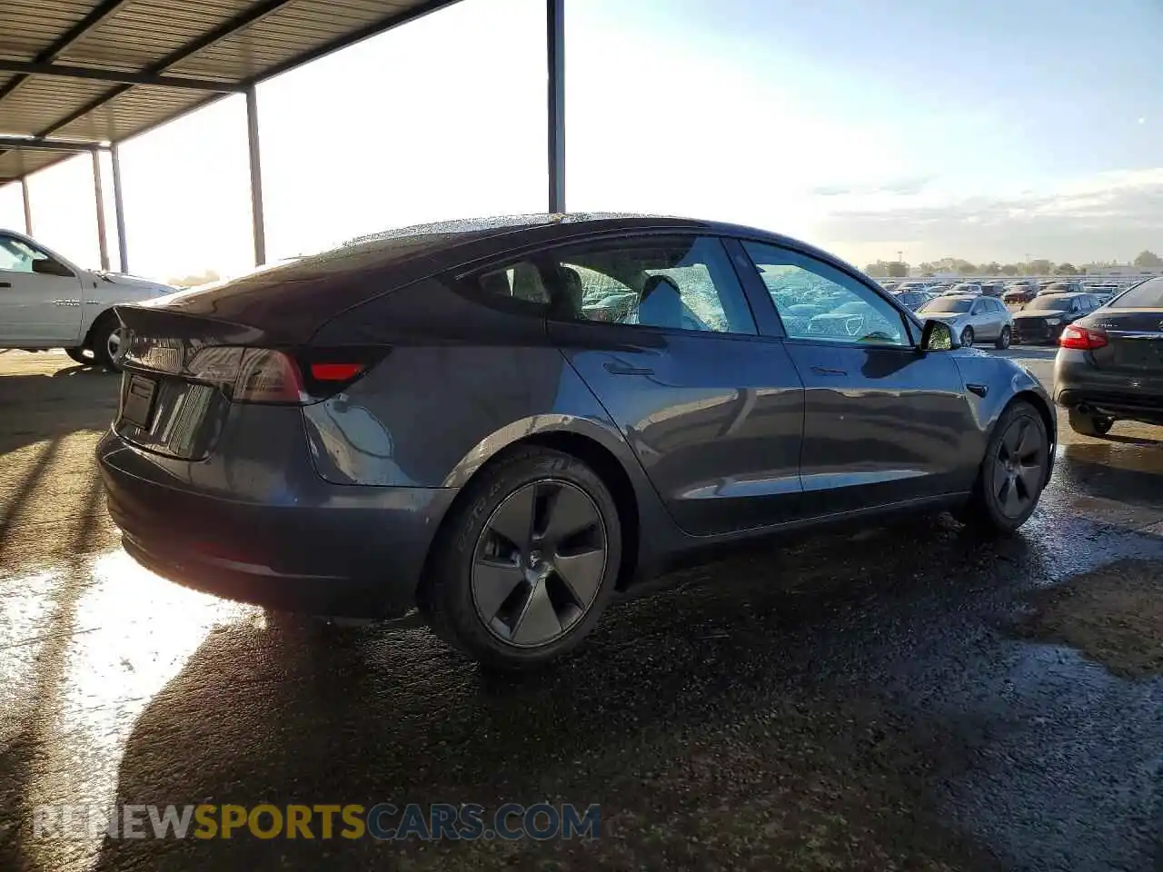 3 Photograph of a damaged car 5YJ3E1EA0NF371254 TESLA MODEL 3 2022