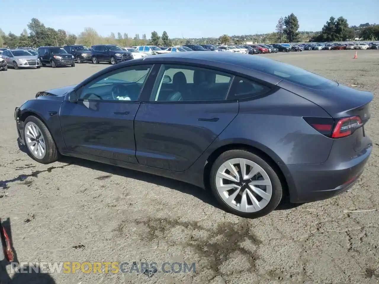 2 Photograph of a damaged car 5YJ3E1EA0NF374560 TESLA MODEL 3 2022