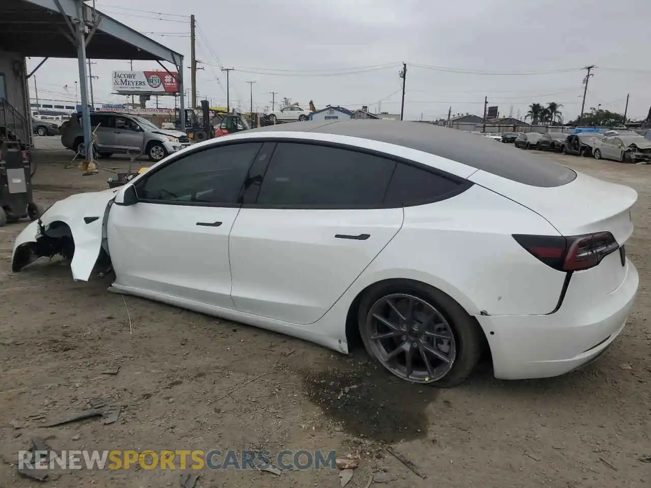 2 Photograph of a damaged car 5YJ3E1EA1NF153338 TESLA MODEL 3 2022