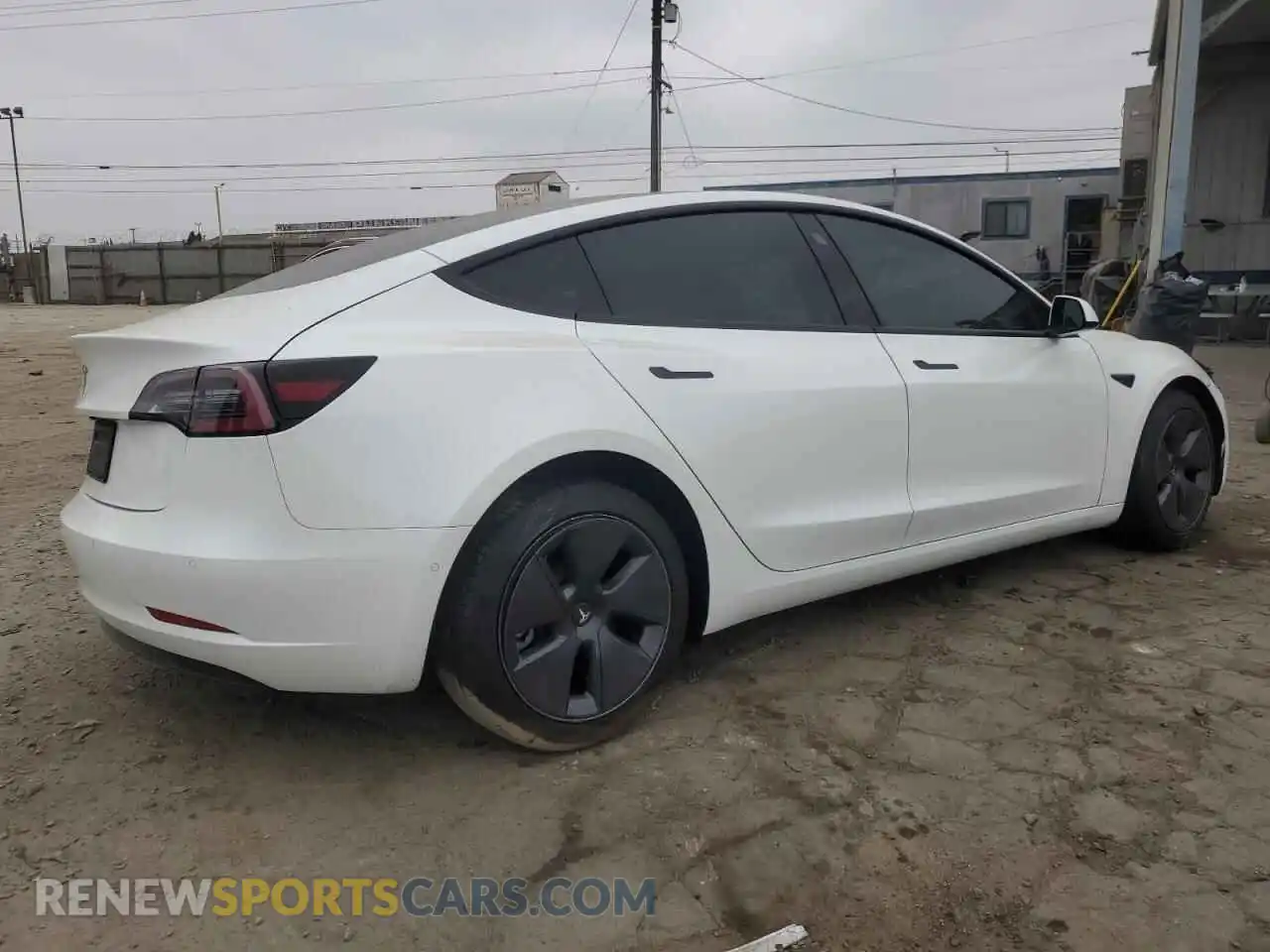 3 Photograph of a damaged car 5YJ3E1EA1NF153338 TESLA MODEL 3 2022