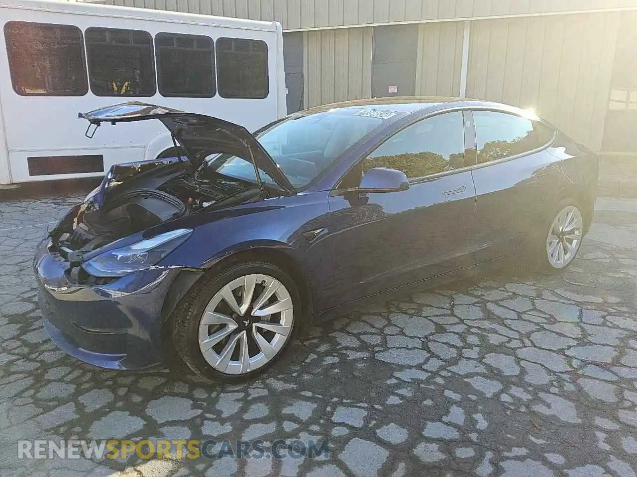 1 Photograph of a damaged car 5YJ3E1EA1NF189661 TESLA MODEL 3 2022