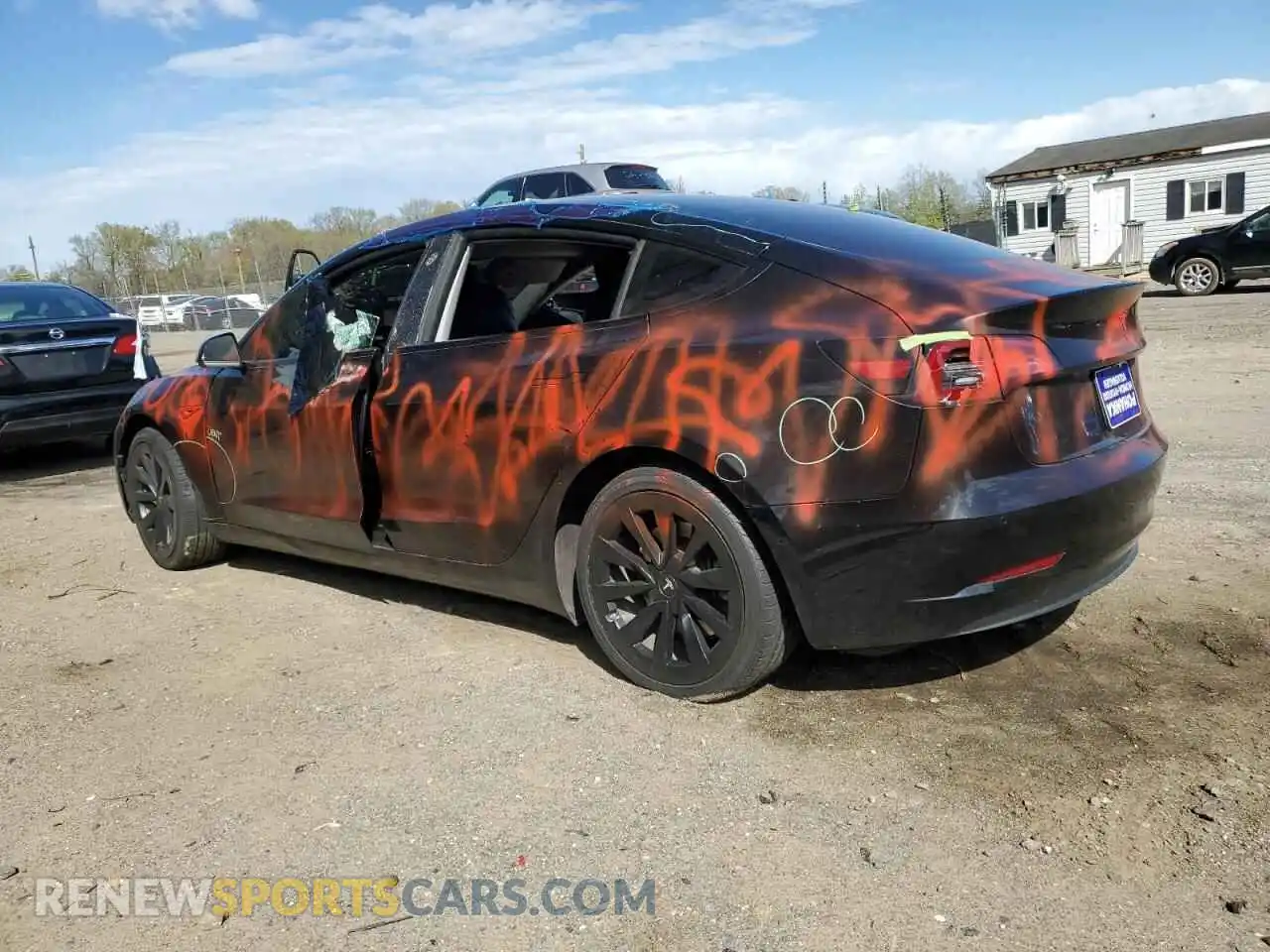 2 Photograph of a damaged car 5YJ3E1EA1NF191121 TESLA MODEL 3 2022
