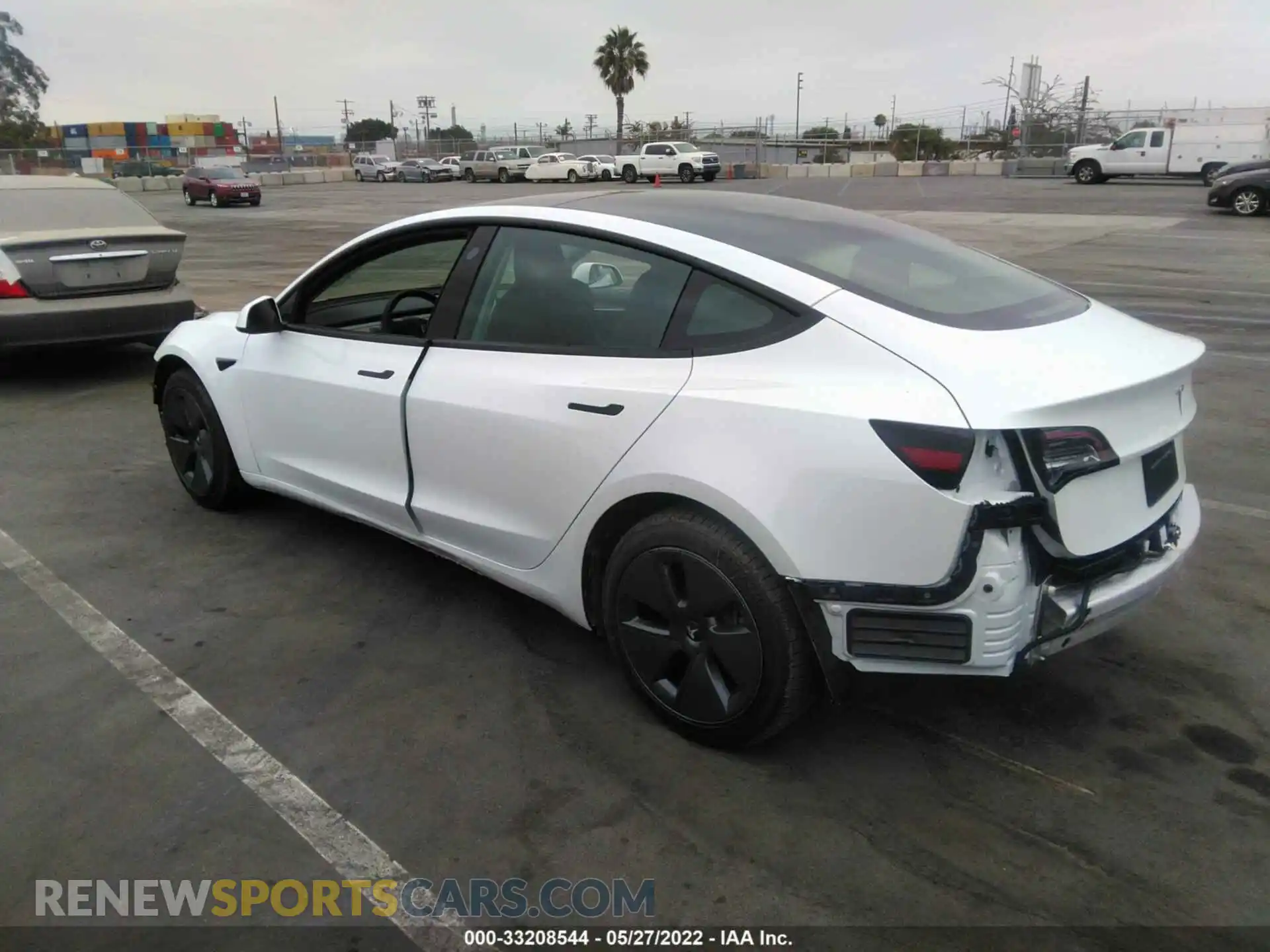3 Photograph of a damaged car 5YJ3E1EA1NF199087 TESLA MODEL 3 2022