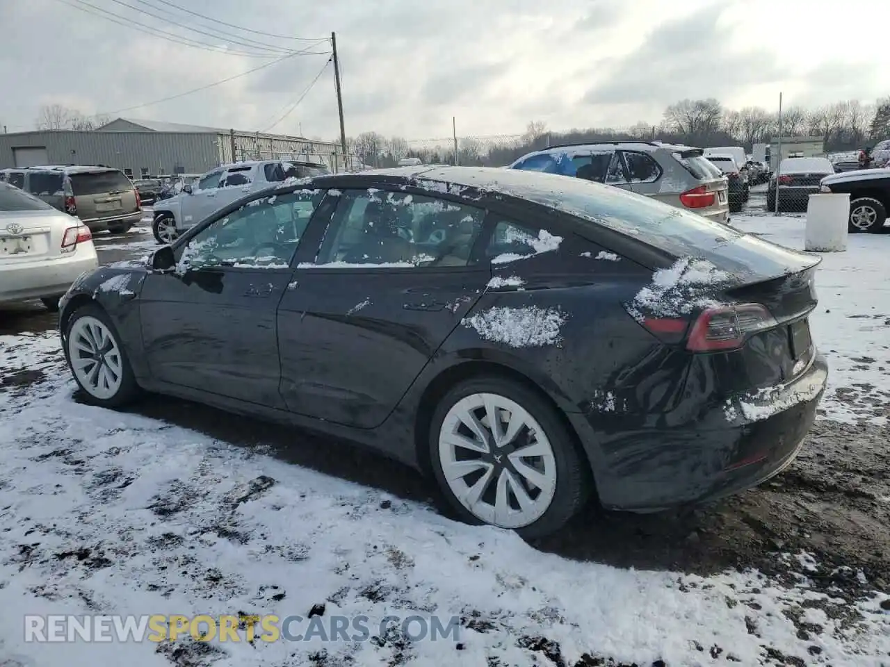 2 Photograph of a damaged car 5YJ3E1EA1NF286536 TESLA MODEL 3 2022