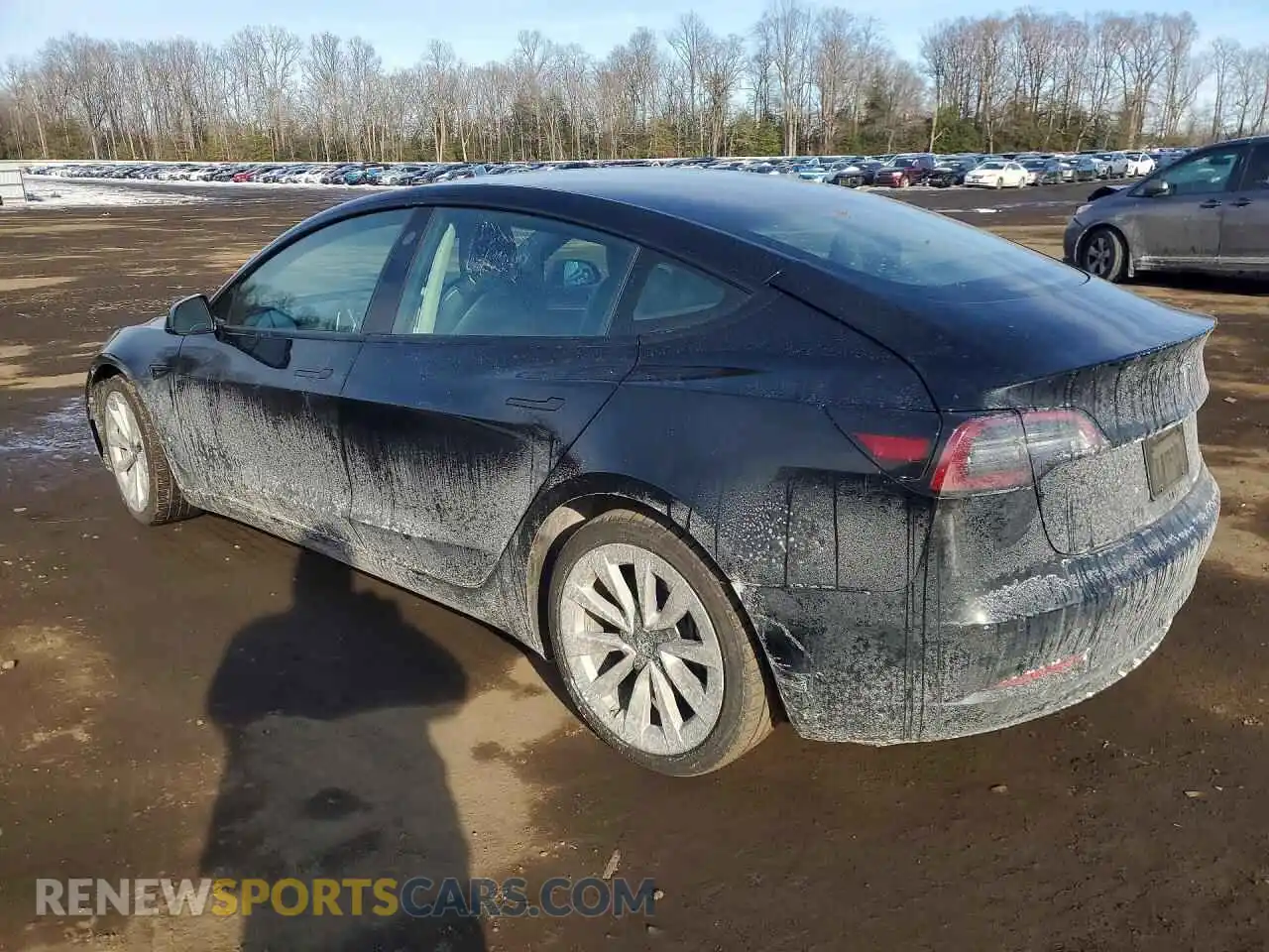 2 Photograph of a damaged car 5YJ3E1EA1NF287928 TESLA MODEL 3 2022