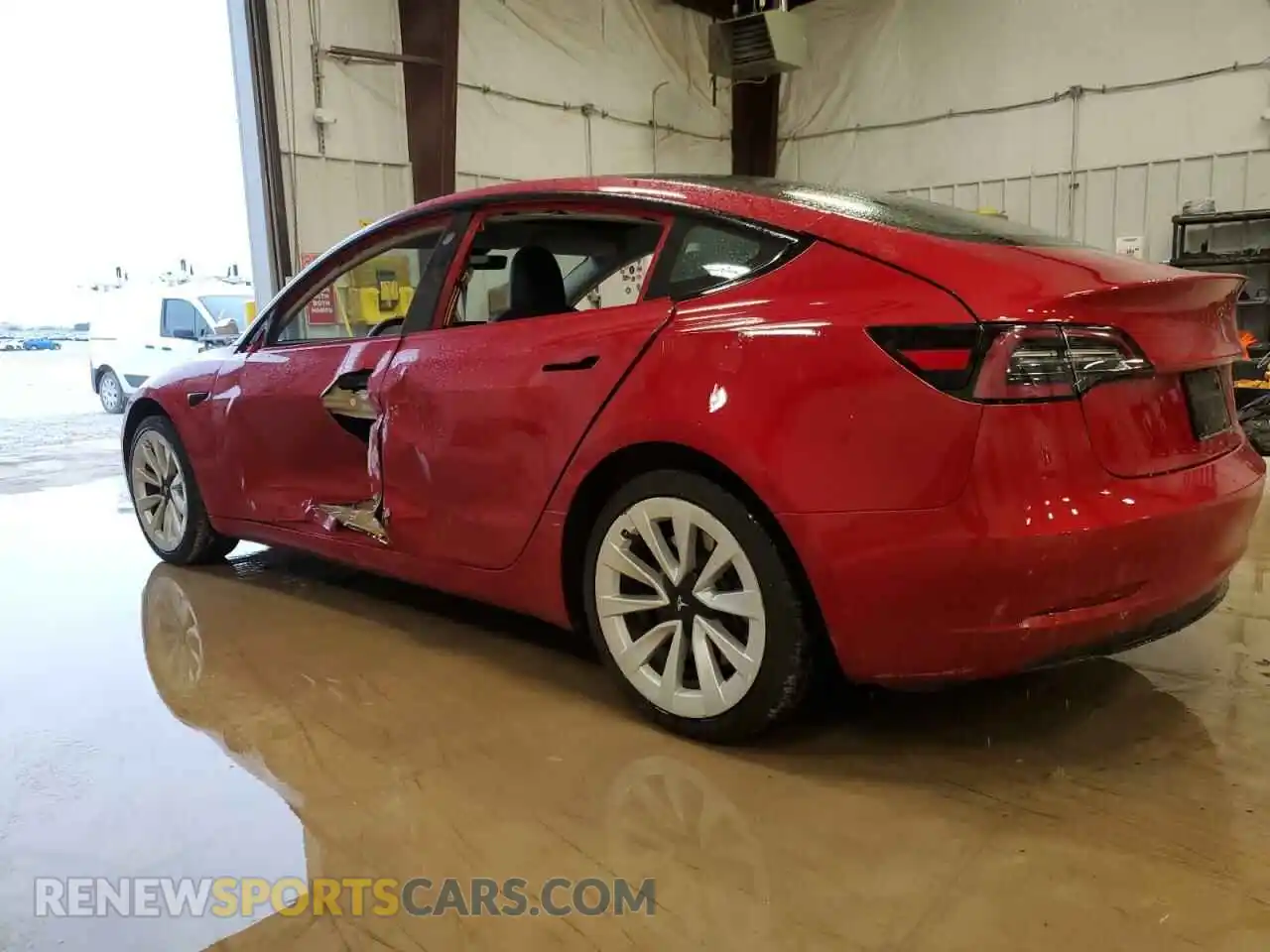 2 Photograph of a damaged car 5YJ3E1EA1NF289162 TESLA MODEL 3 2022