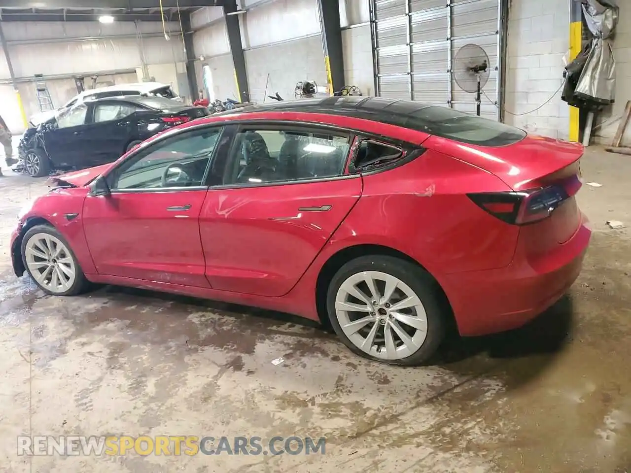 2 Photograph of a damaged car 5YJ3E1EA1NF290358 TESLA MODEL 3 2022