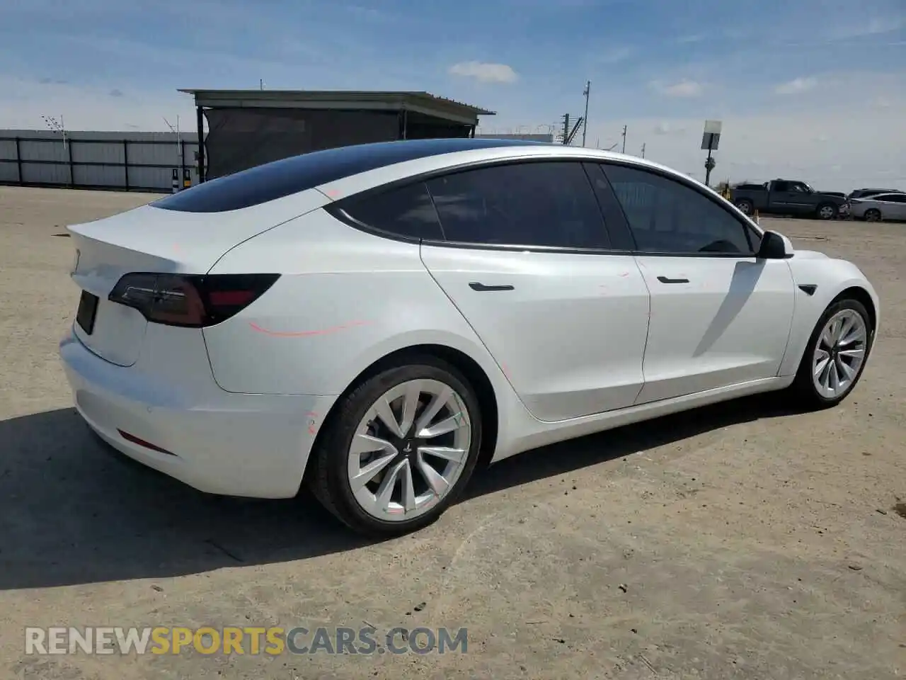 3 Photograph of a damaged car 5YJ3E1EA1NF303660 TESLA MODEL 3 2022