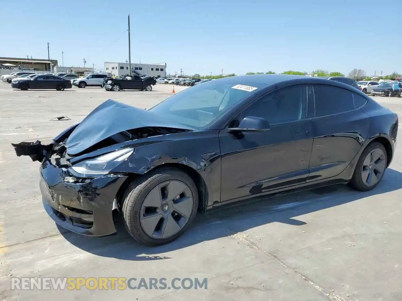 1 Photograph of a damaged car 5YJ3E1EA1NF315906 TESLA MODEL 3 2022