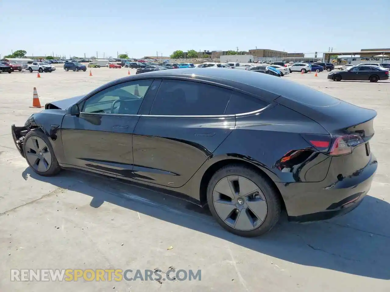 2 Photograph of a damaged car 5YJ3E1EA1NF315906 TESLA MODEL 3 2022
