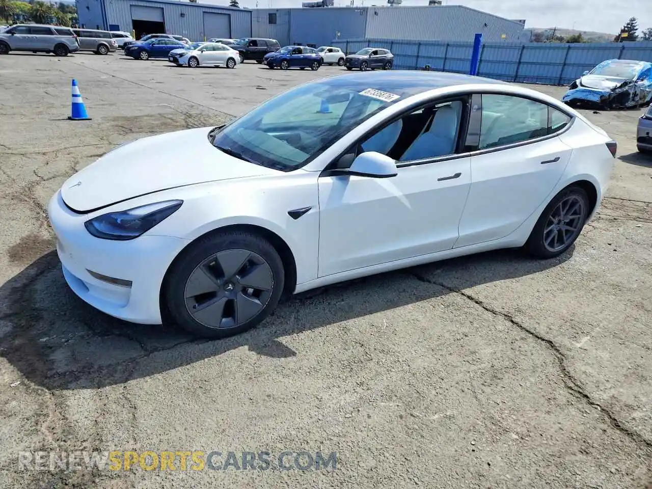 1 Photograph of a damaged car 5YJ3E1EA1NF330602 TESLA MODEL 3 2022