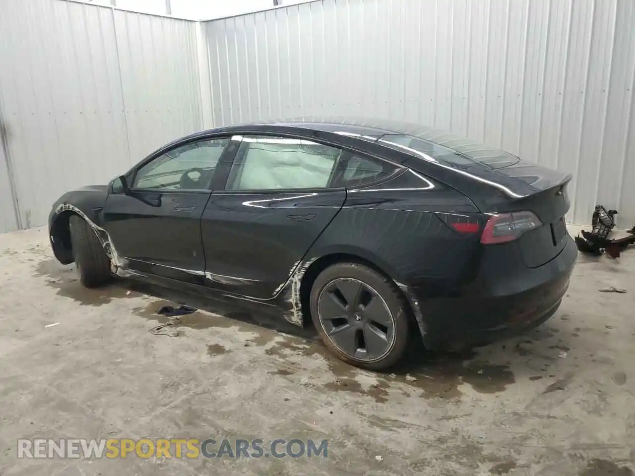 2 Photograph of a damaged car 5YJ3E1EA1NF369254 TESLA MODEL 3 2022