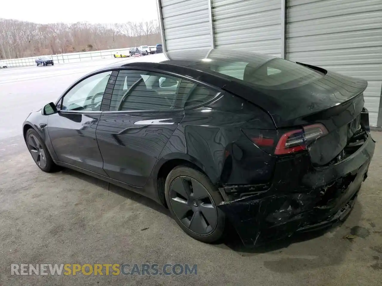 2 Photograph of a damaged car 5YJ3E1EA1NF371165 TESLA MODEL 3 2022