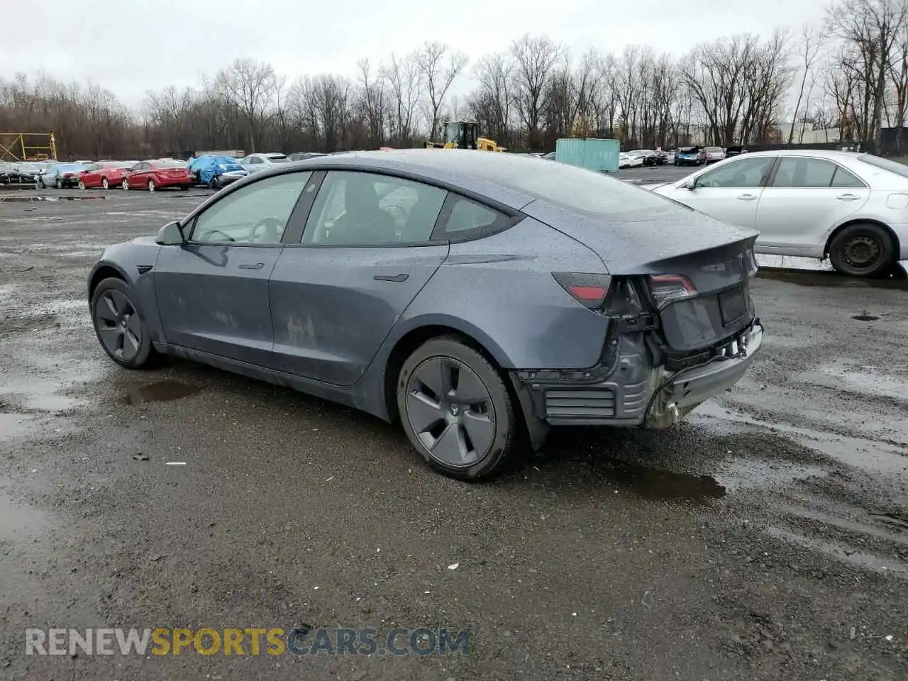 2 Photograph of a damaged car 5YJ3E1EA1NF371246 TESLA MODEL 3 2022