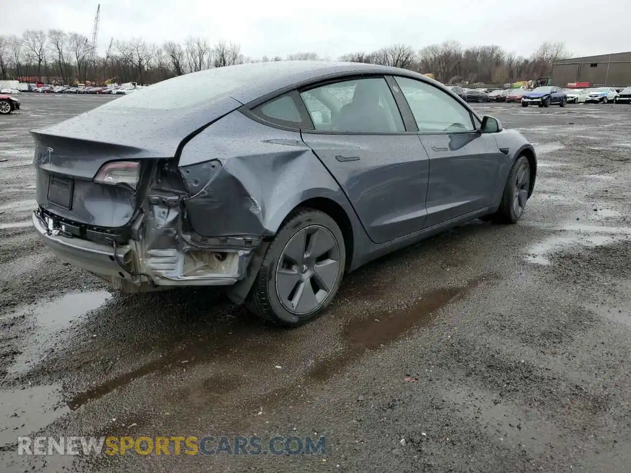 3 Photograph of a damaged car 5YJ3E1EA1NF371246 TESLA MODEL 3 2022
