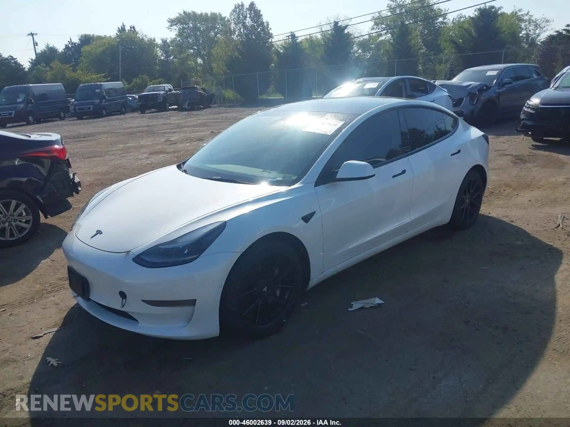 2 Фотография поврежденного автомобиля 5YJ3E1EA2NF119702 TESLA MODEL 3 2022