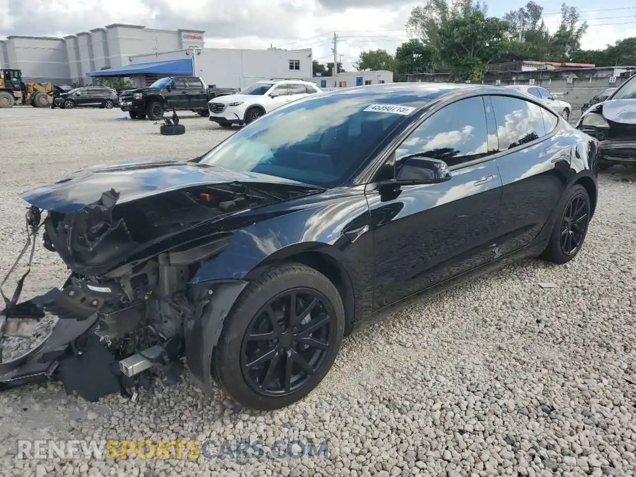 1 Photograph of a damaged car 5YJ3E1EA2NF124334 TESLA MODEL 3 2022
