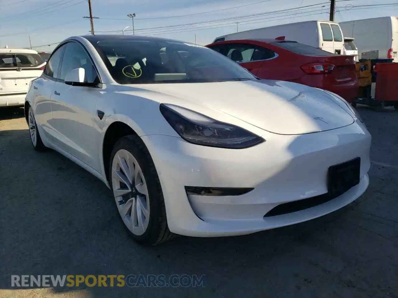 1 Photograph of a damaged car 5YJ3E1EA2NF143868 TESLA MODEL 3 2022
