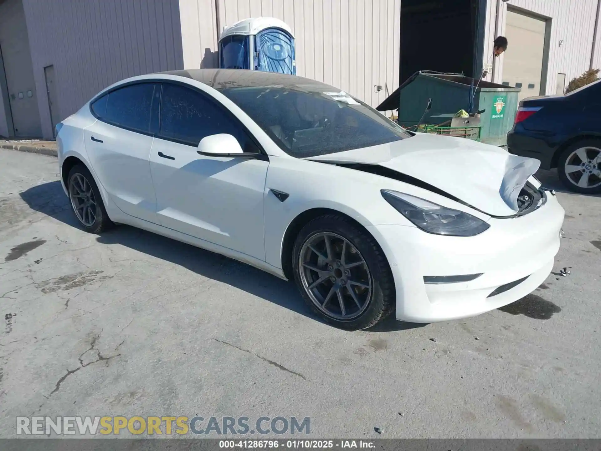 1 Photograph of a damaged car 5YJ3E1EA2NF154885 TESLA MODEL 3 2022